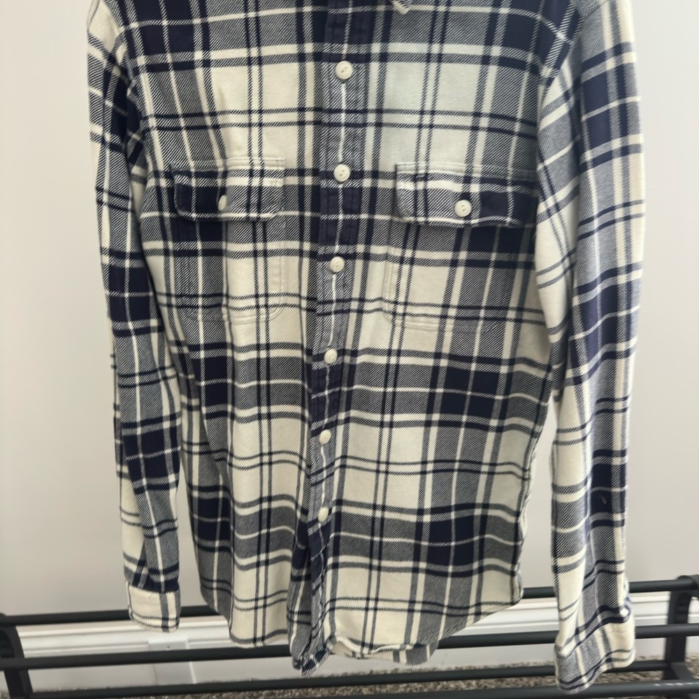 Polo by Ralph Lauren Blue and White Checkered Shirt
